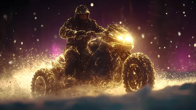 Land vehicle, Automotive Tire, All-terrain vehicle, Automotive Wheel System, Racing, Off-roading, Dust, Fender, Game, Off-road racing, Motorsport, Tread, Lens flare, Motorcycle, PC game, Video Game Software, Off-road vehicle, Night, Driving, Ice racing