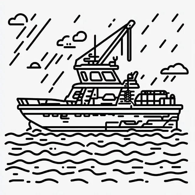 Boat, Watercraft, Rectangle, Naval architecture, Font, Illustration, Line art, Ship, Triangle, Vehicle, Coloring book, Drawing, Parallel, Design, Monochrome, Art, Slope