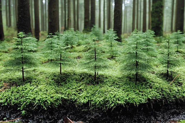 Green, Vegetation, Forest, Plant community, Spruce-fir forests, Groundcover, Old-growth forest, Grove, Nature reserve, Northern hardwood forest, Trunk, Woodland, Jungle, Woody plant, Temperate broadleaf and mixed forest, Rainforest, Tropical and subtropical coniferous forests, Valdivian temperate rain forest, Vascular plant, Conifers