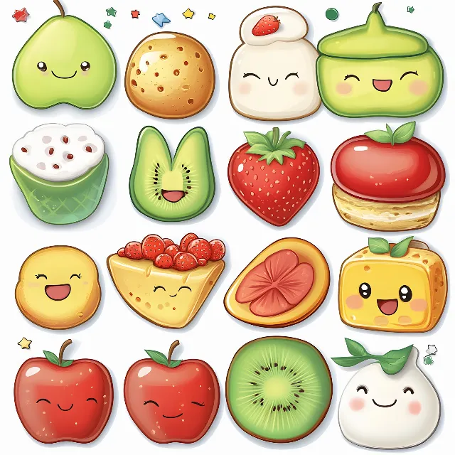 Food, Fruit, Produce, Natural foods, Clip art, Strawberry, Ingredient, Strawberries, Emoticon, Vegetable, Berry, Melon, Food group, Graphics, Watermelon, Citrullus, Superfood, Staple food, Virginia strawberry, Smiley