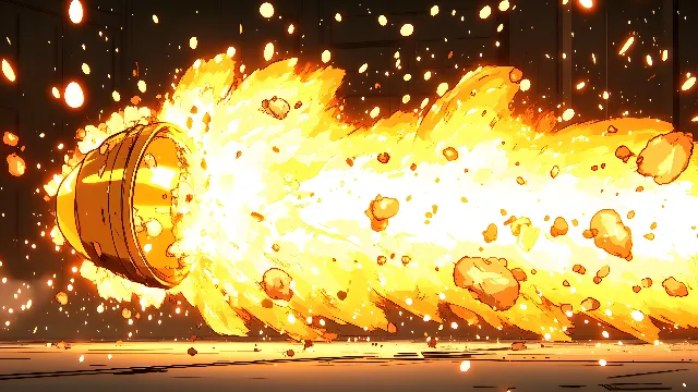 Flame, Fire, Explosion, Fictional character, Heat, Animation, Graphics, Fiction, Pollution