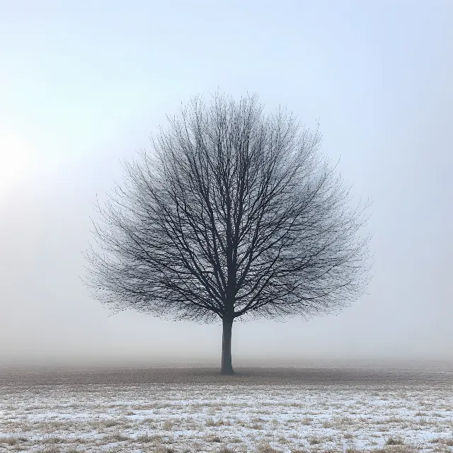 Nature, Branch, atmospheric phenomenon, Twig, Fog, Trunk, Mist, Winter, Woody plant, Grey, Black and white, Monochrome, Haze, Savanna, Evening, Wind, Freezing, Snow