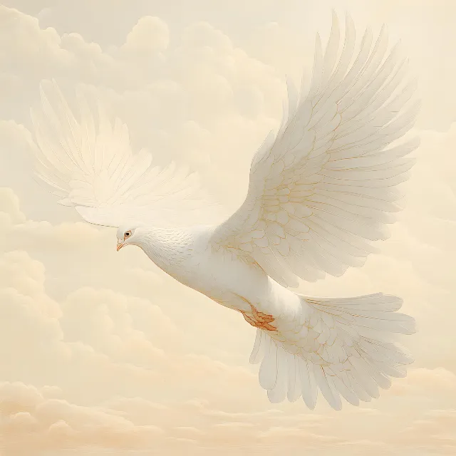 Bird, Vertebrate, Wing, Beak, Feather, Peace, Pigeons and doves, Flight, Peace symbols, Tail, Lari