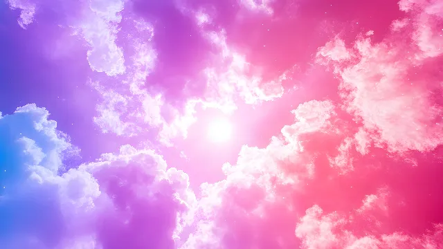 Blue, Cloud, Pink, Purple, Meteorological phenomenon, Cumulus, Graphics