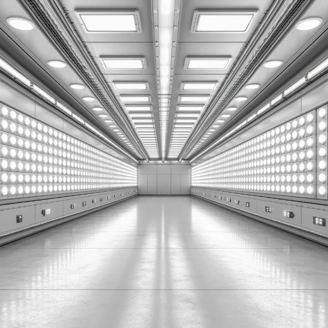 White, Monochrome photography, Monochrome, Ceiling, Black and white, Silver, Symmetry, Design, Tile