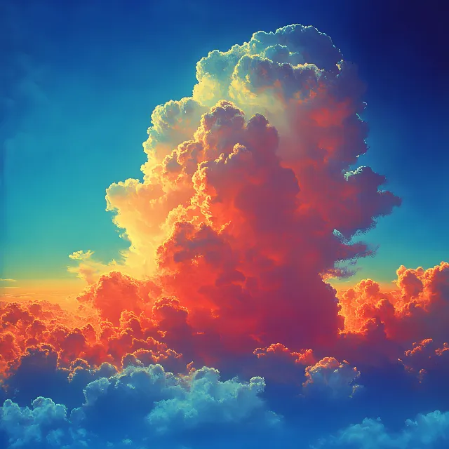 Cloud, Sky, Blue, Daytime, Orange, Cumulus, Meteorological phenomenon, Pink, Afterglow, Sunlight, Dusk, Red sky at morning, Evening, Sunrise, Sunset, Heat