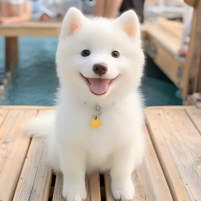 Dog, Carnivores, Snout, Spitz, Samoyed dog, Japanese Spitz, Puppy, Indian Spitz, German Spitz, Volpino, Toy dog, Canidae, American Eskimo Dog, Pomeranian, Pet Supply, Fur, German Spitz Mittel, Collar, Working animal, Dog Supply