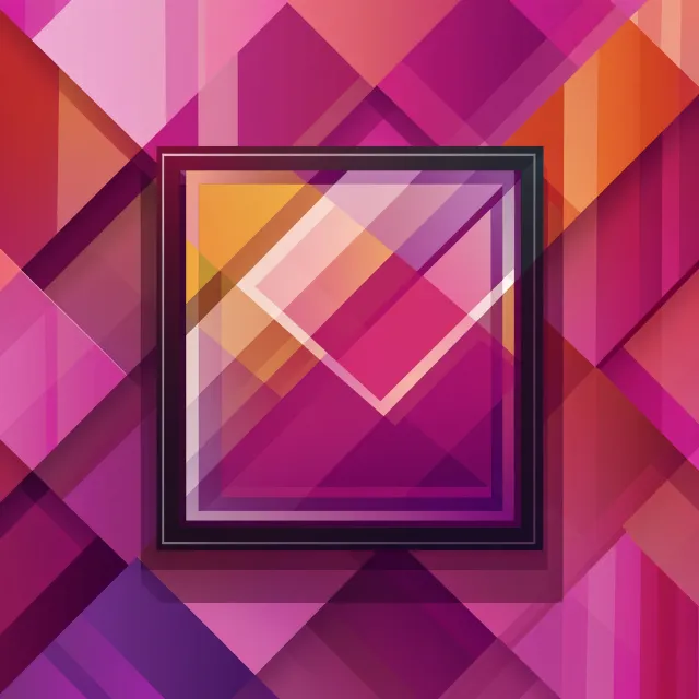 Red, Orange, Pink, Purple, Triangle, Symmetry, Design, Graphic design, Graphics