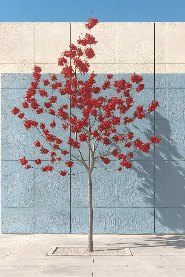 Red, Branch, Woody plant, Twig, Maple, Mountain-ash, Geraniums